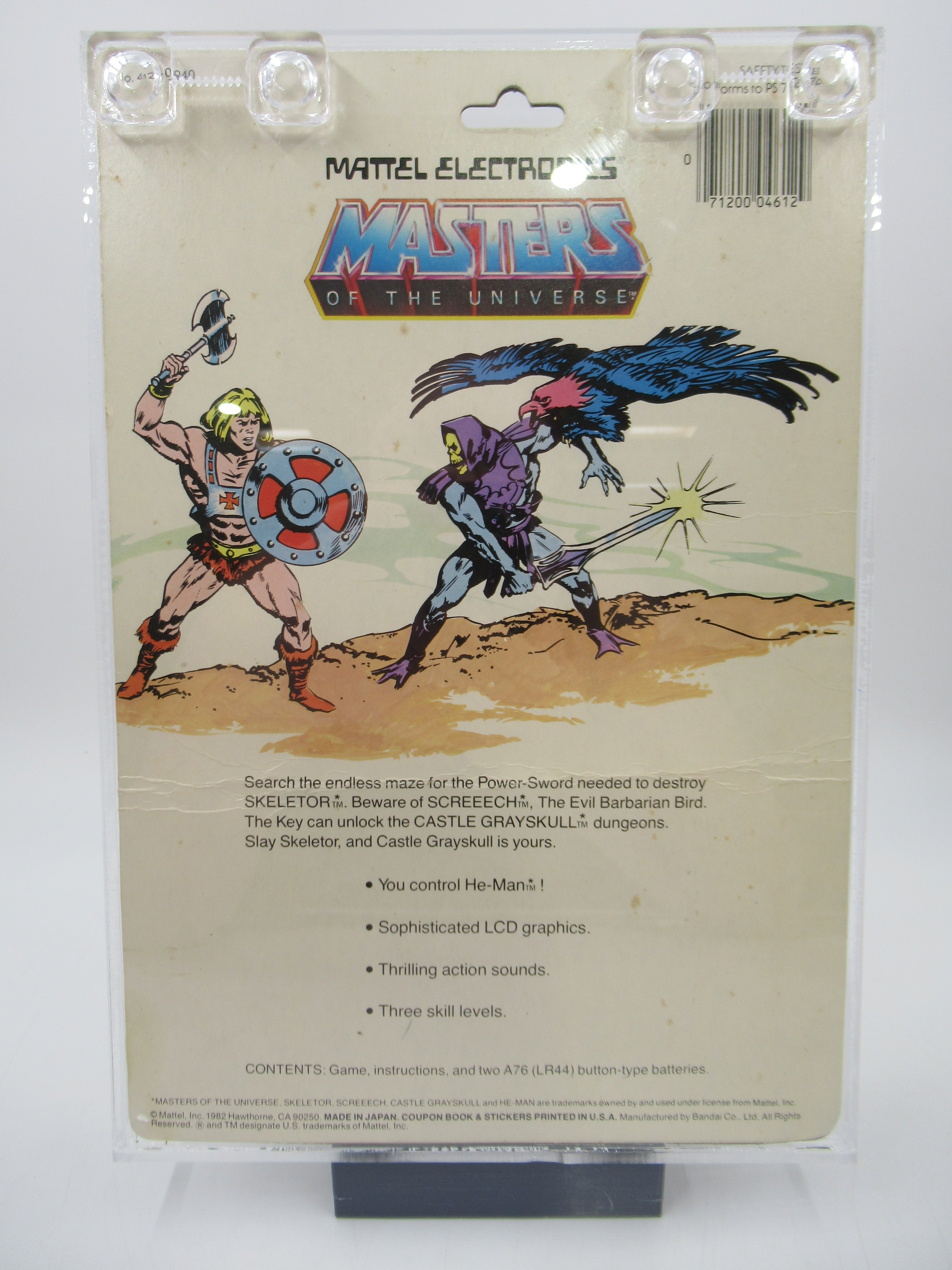 MASTERS OF THE UNIVERSE Electronic Game - Mattel Electronics (1982) Vintage Toy